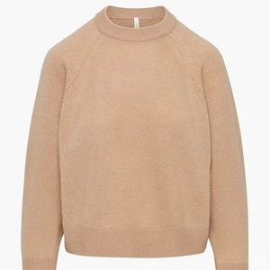 The Group by Baboon Luxe Cashmere Crewneck Sweater size S Camel